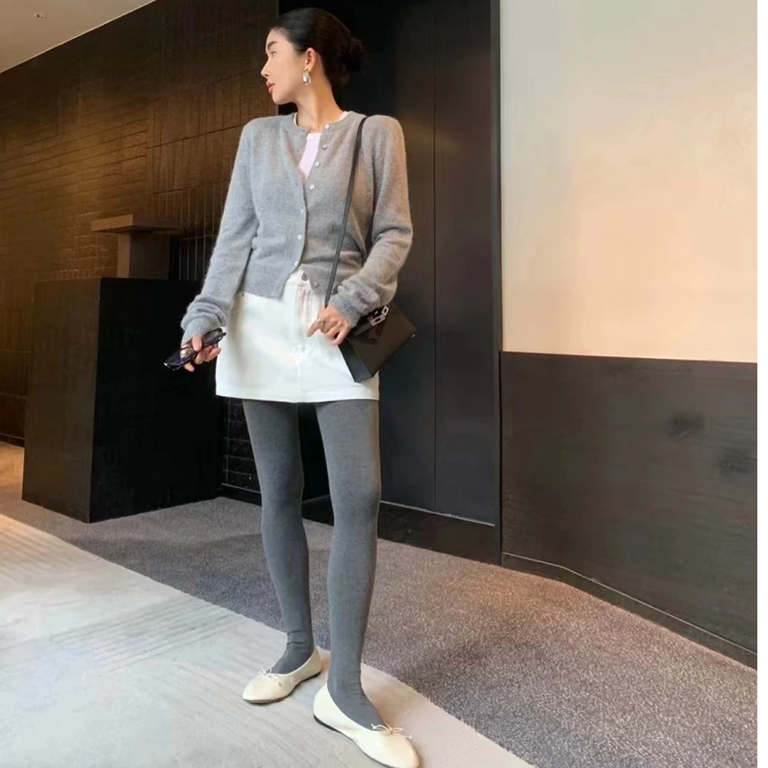 米古古 菜花 # 28220#福 百搭舒适显瘦爱心小标开衫（衣长52）