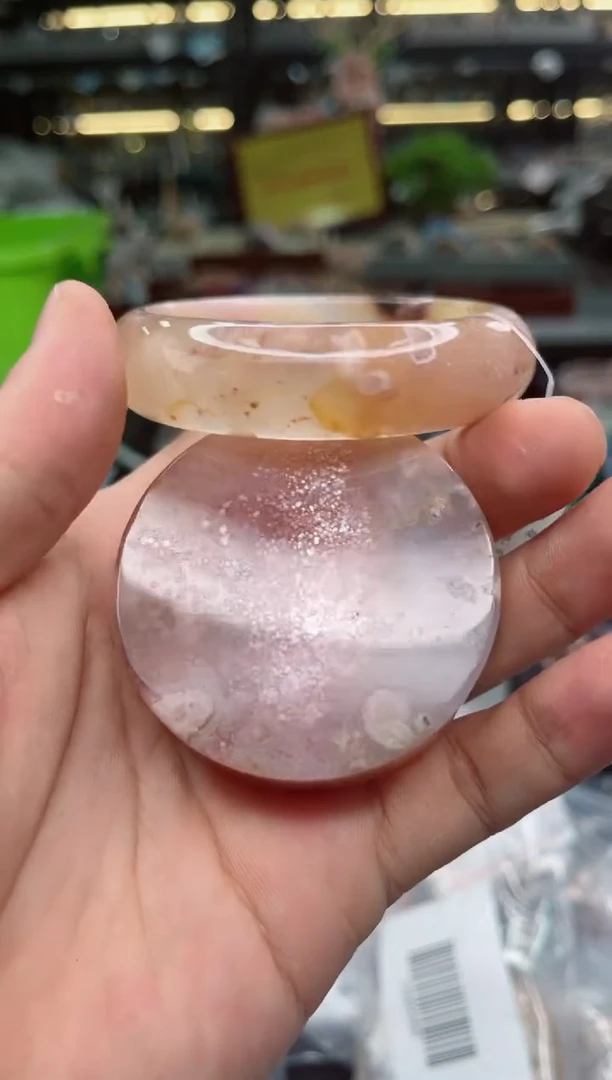 【闪购商品】石英质玉手镯未镶嵌56圈口（赠品镯心）3918066