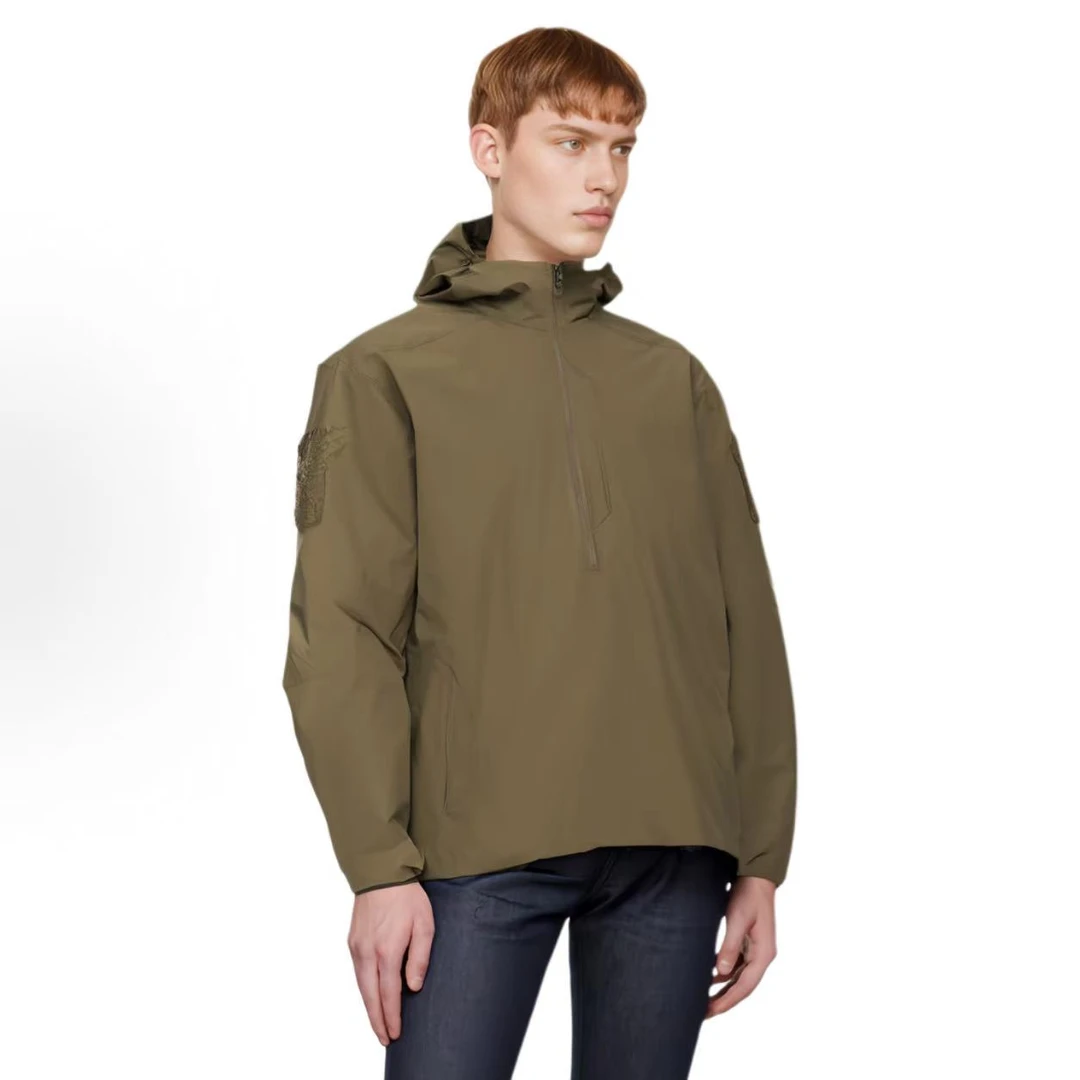 始祖鸟军版半拉链连帽夹克外套 男款