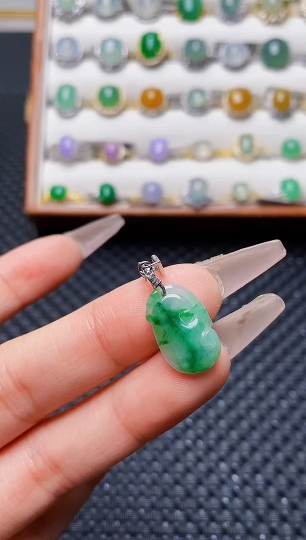 银S925镶嵌戒指翡翠1772