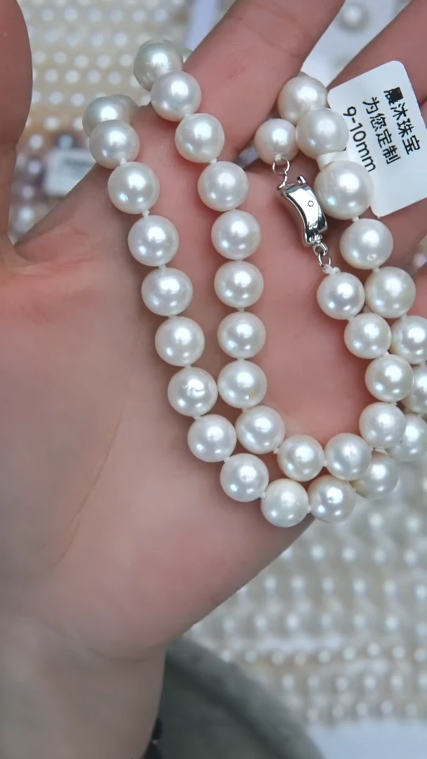 颈饰未镶嵌淡水珍珠9-10正圆