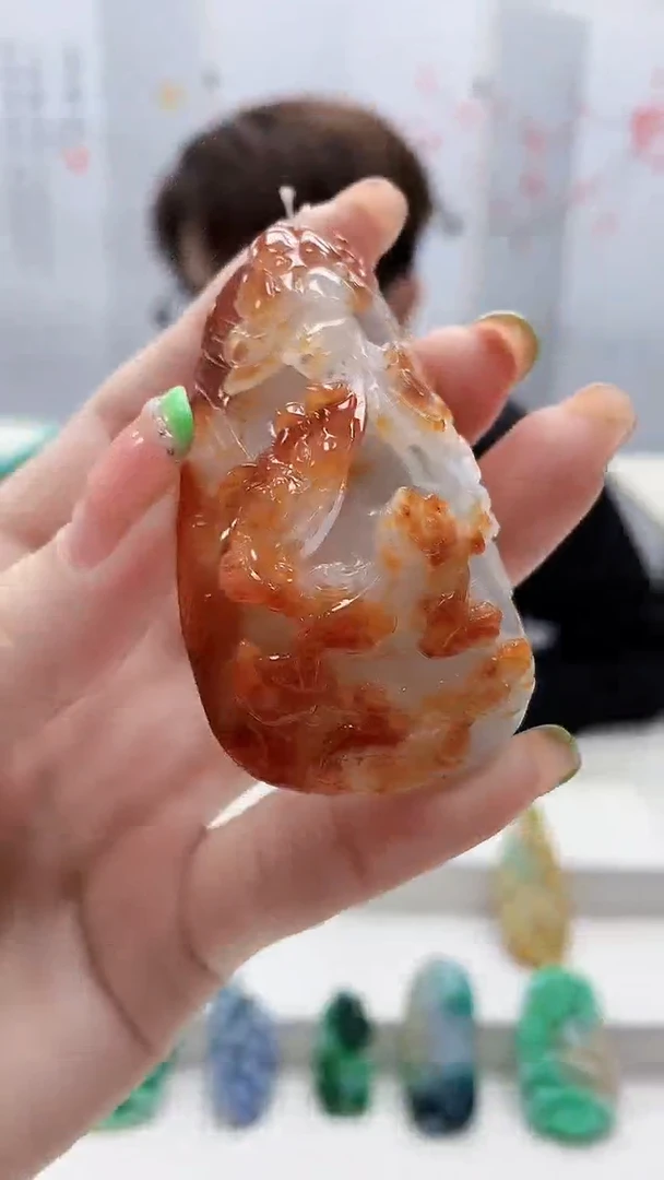 未镶嵌定制翡翠5159ry-毛货挂件24