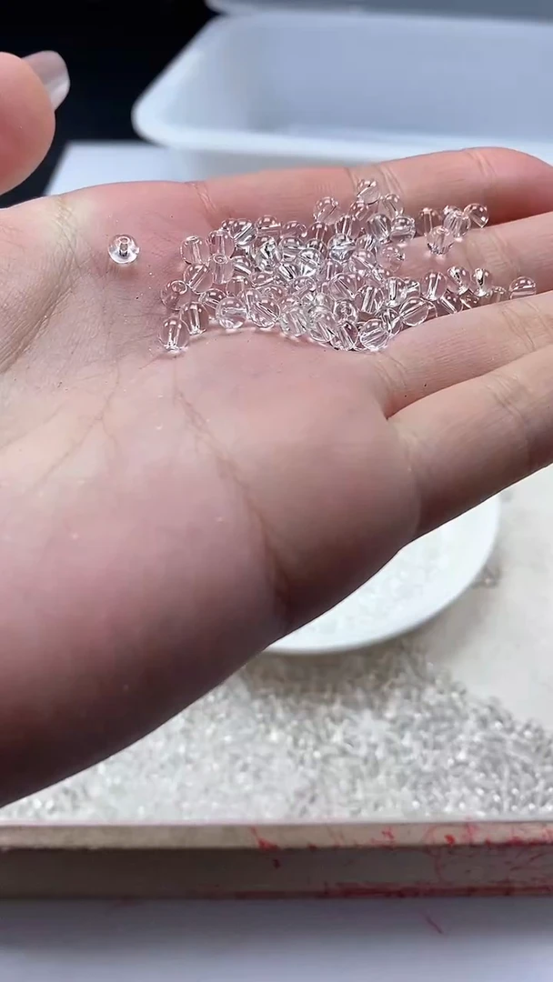 【闪购商品】水晶颈饰未镶嵌w927白水晶4mm*50颗