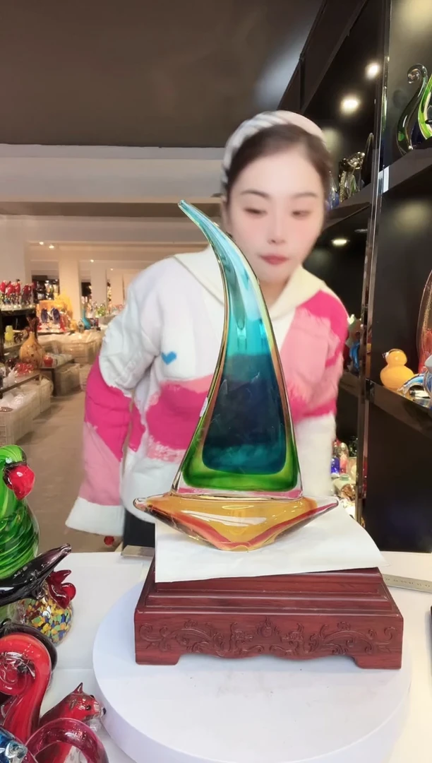 【闪购商品】茶盏纯手工热塑帆船