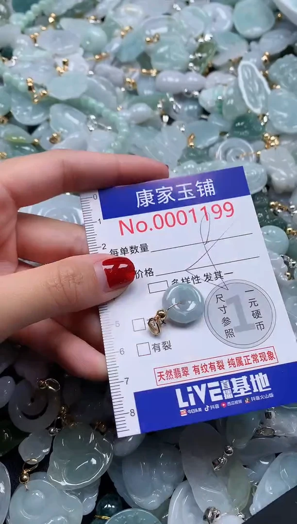 翡翠未镶嵌吊坠(不含链)1199