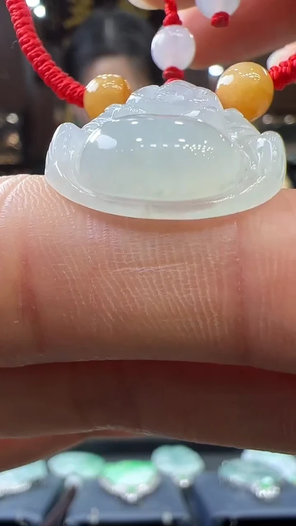 【闪购商品】翡翠挂件未镶嵌佛公手绳