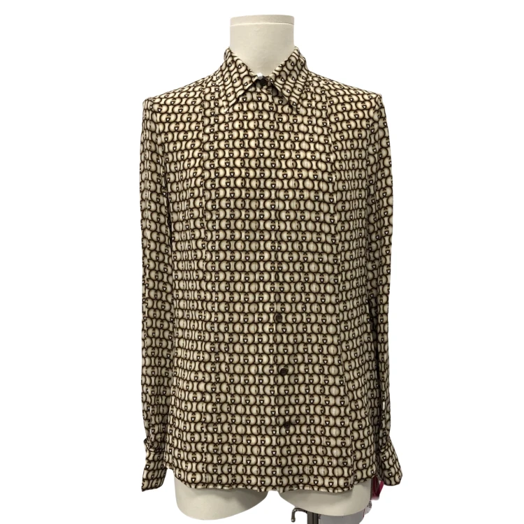 古驰/衬衫/95新/真丝/[20251101MS001]