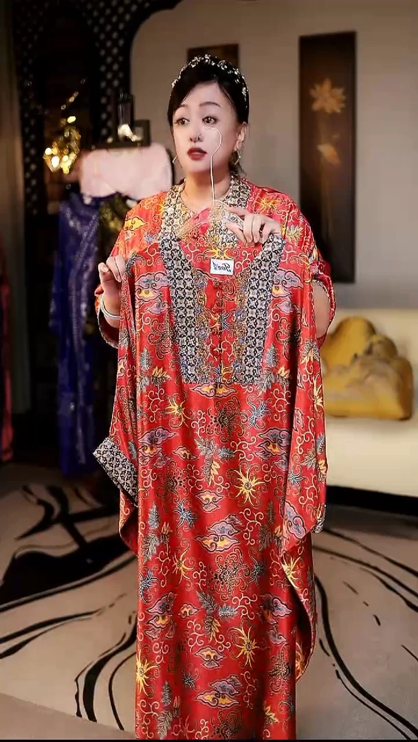 JQ1红色祥云星空裙100cm