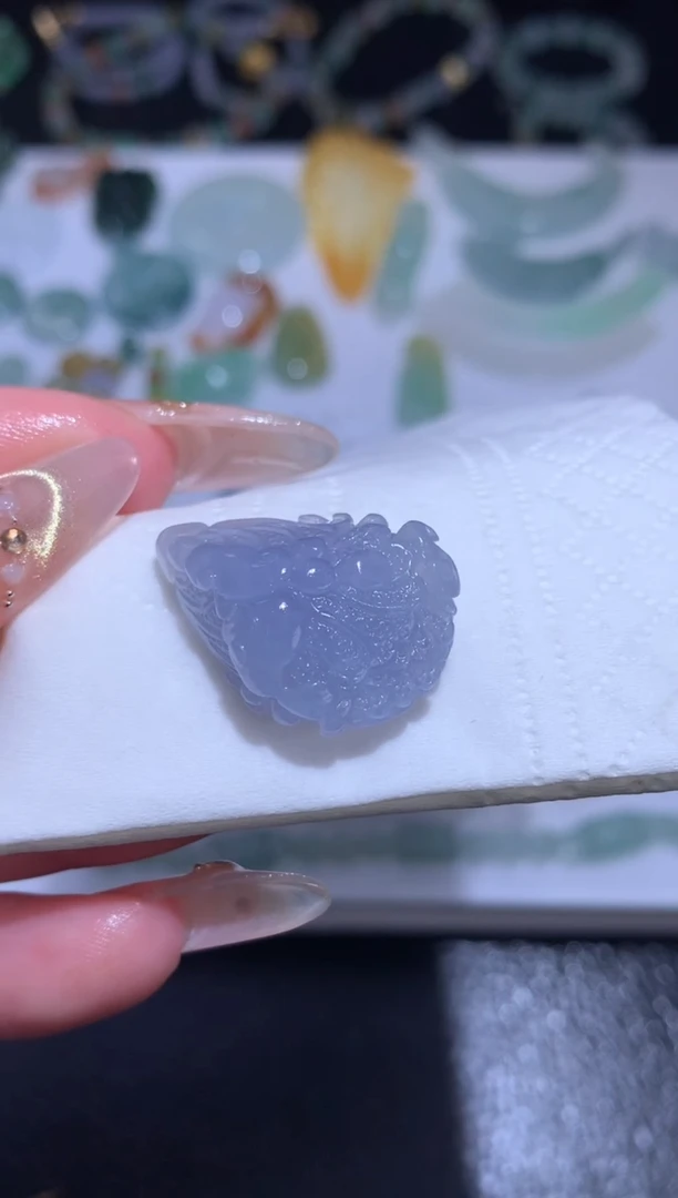 未镶嵌定制翡翠白菜