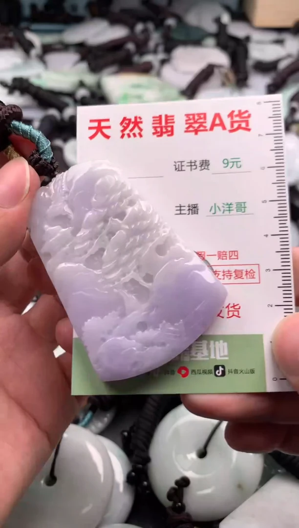翡翠未镶嵌吊坠(不含链)1