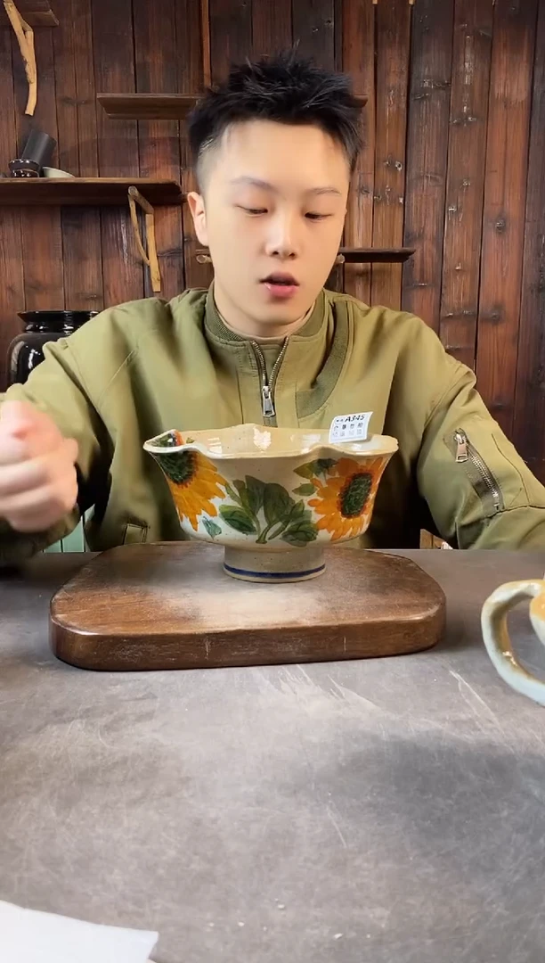 碗345瑕，手工手绘，超值陶瓷！