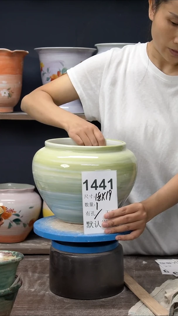 景德镇花盆默认微瑕1441
