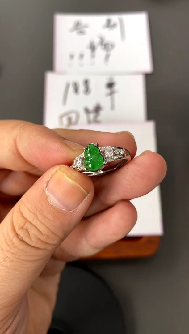 【闪购商品】翡翠戒指银S925镶嵌买断价 补