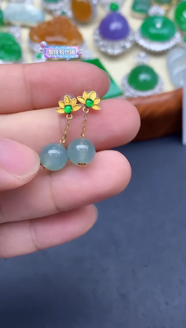 颈饰18K金镶嵌翡翠399-中国好珍宝