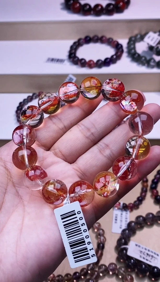 未镶嵌手链水晶锦鲤胶花14m+