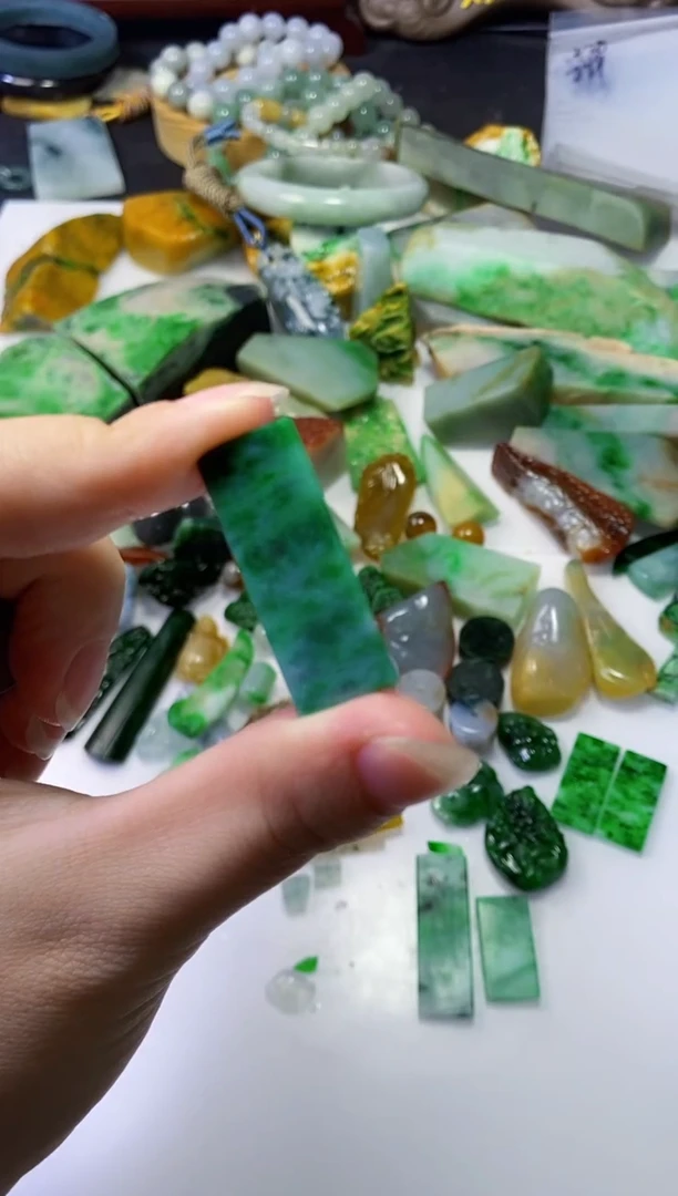 颈饰未镶嵌翡翠A*y227天然翡翠