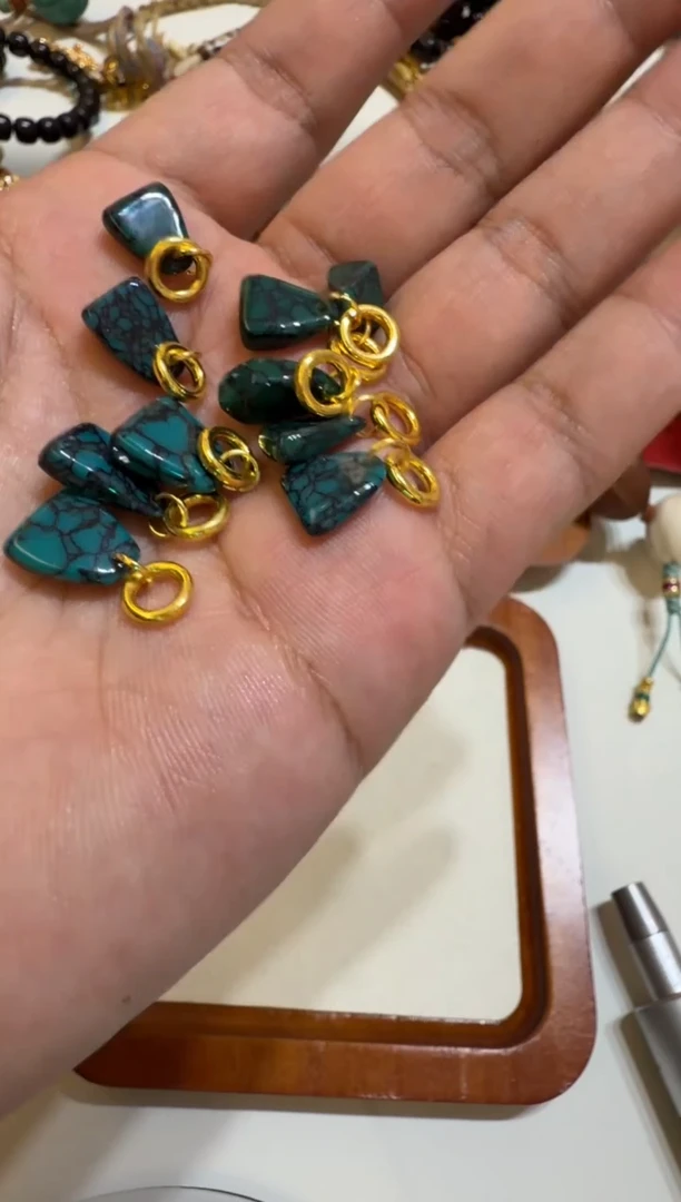 铜铁合金类加瓷网花侧挂