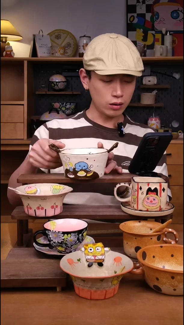 碗景德镇可爱设计师款陶瓷