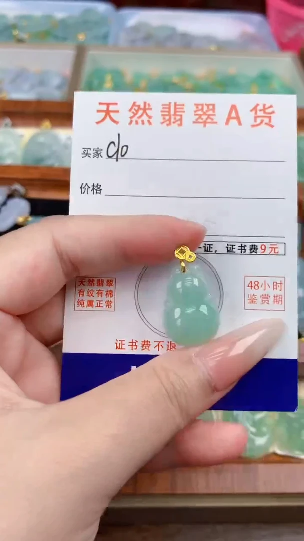 颈饰未镶嵌翡翠天然A货翡翠挂件