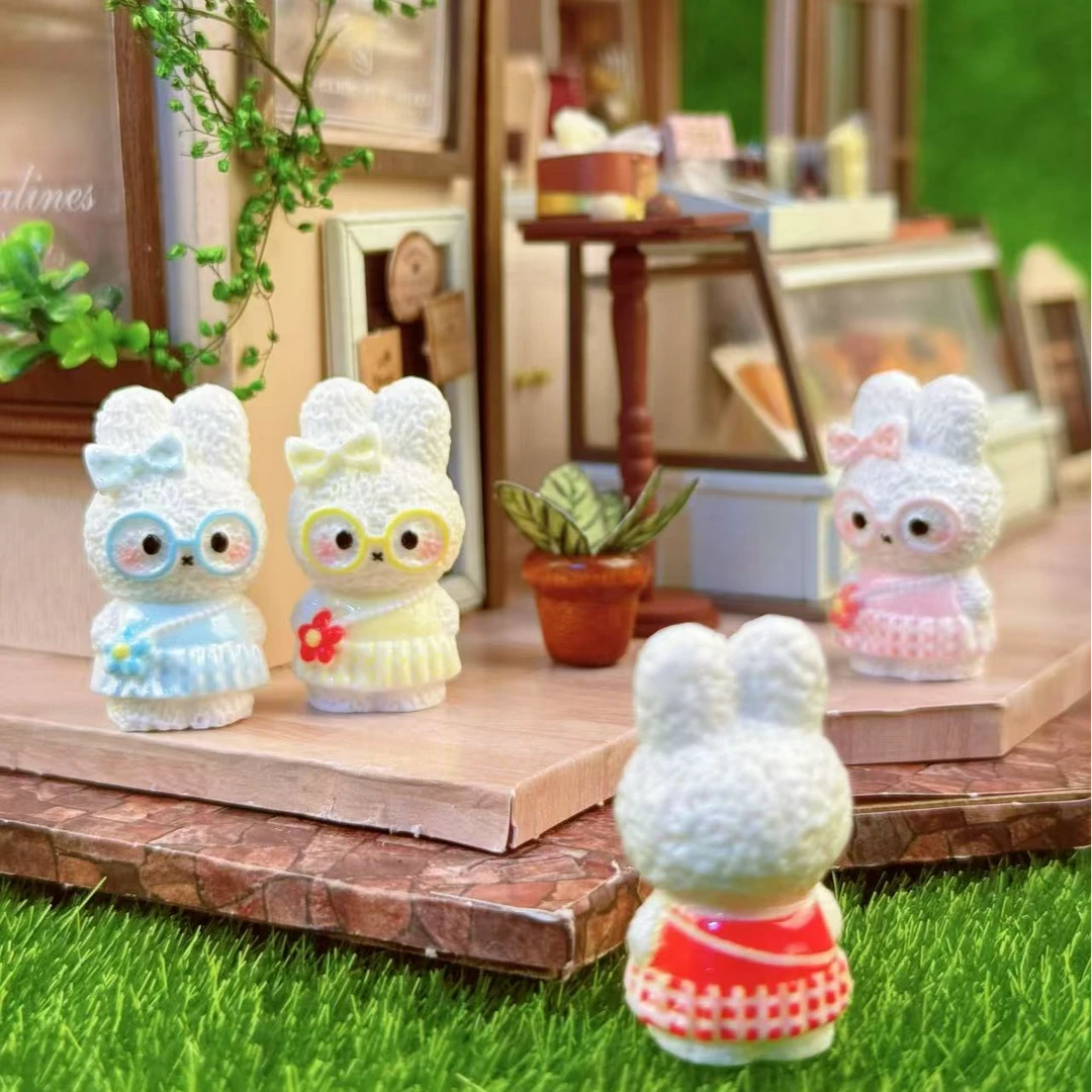 【开芯定制】时尚米菲兔 高品树脂仿真食玩 树脂DIY配件