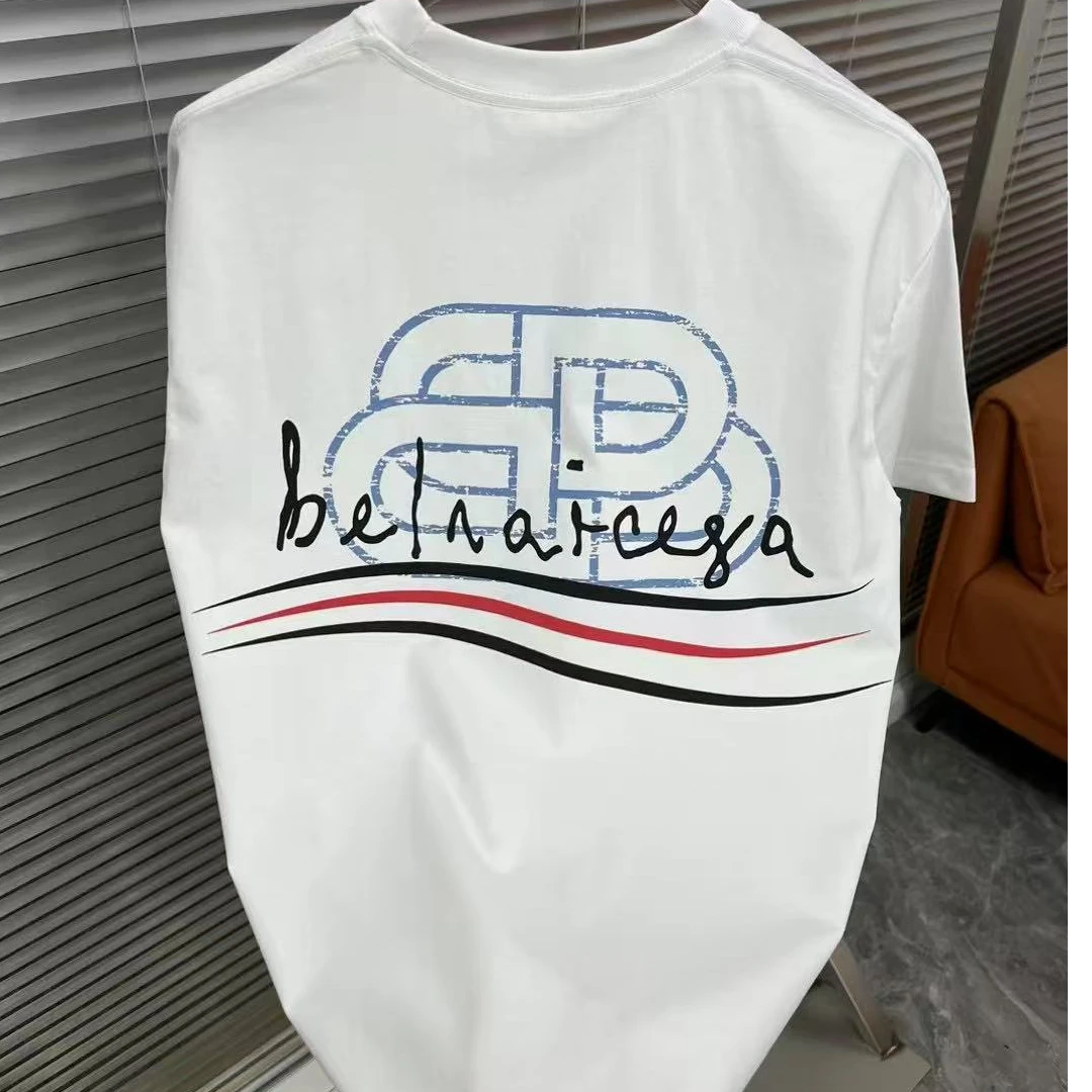 美式潮牌印花情侣款春夏新款短袖时尚休闲夏季潮流圆领85010