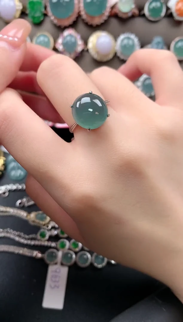 【闪购商品】翡翠戒指银S925镶嵌6341241