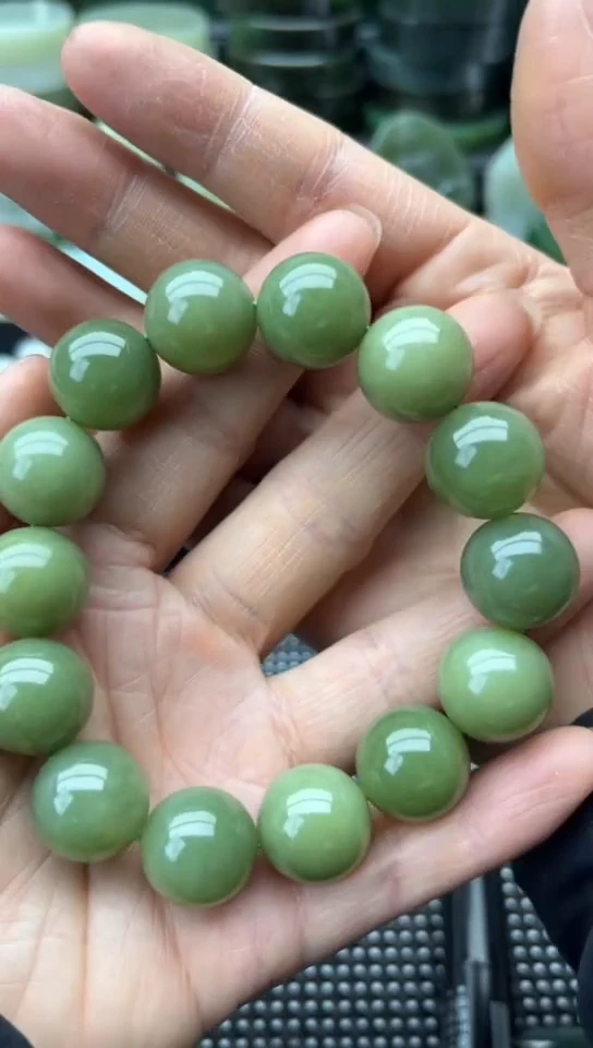 未镶嵌和田玉珠宝半成品手串