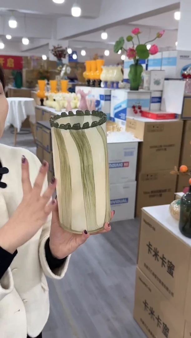 【闪购商品】琉璃椿疆花器D-16晚