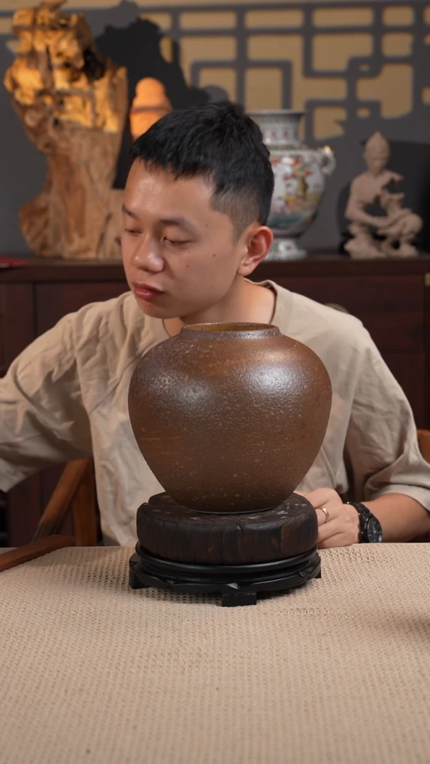 摆件WN问泥景德镇陶瓷花瓶摆件