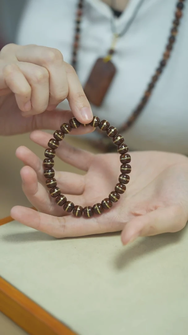 紫金鼠手串实心鼠金腰带0.8*单圈手串