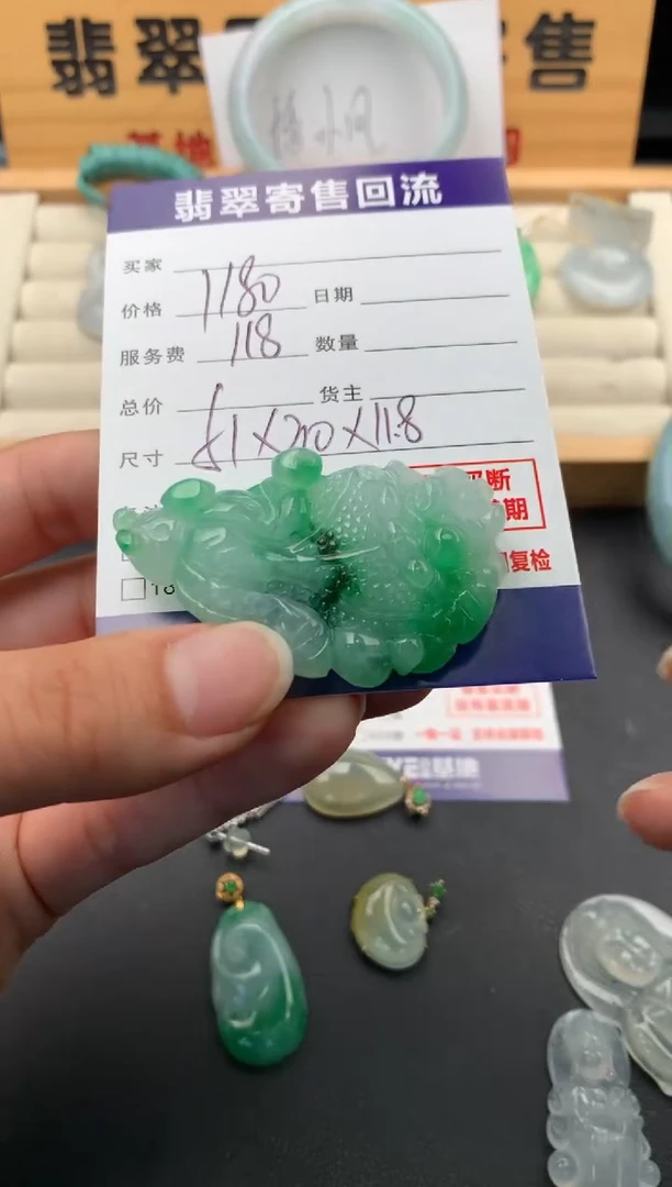 翡翠未镶嵌颈饰10140508