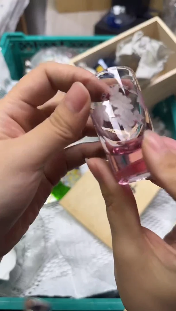 手工艺品玻璃囍**福876