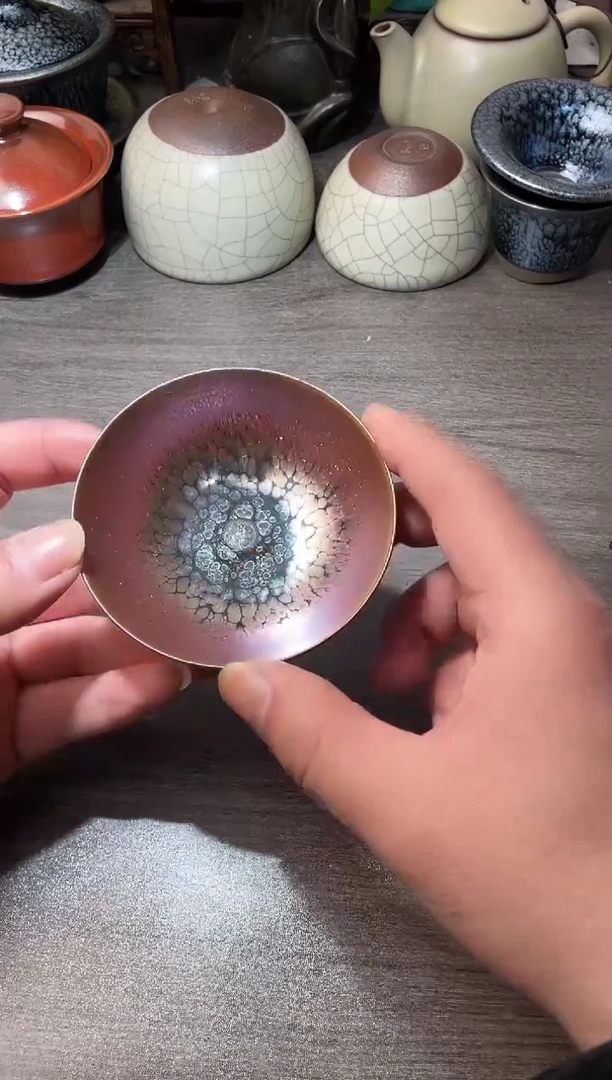 茶盏建窑建盏宋代黑釉瓷