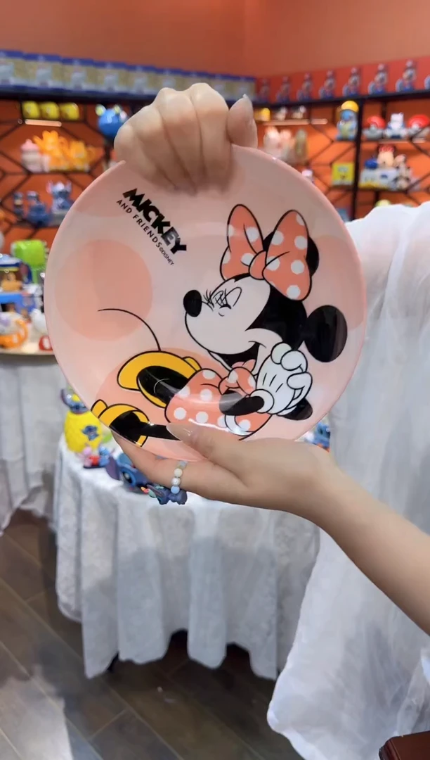 瓷片8寸陶瓷盘子秞下彩(微瑕)