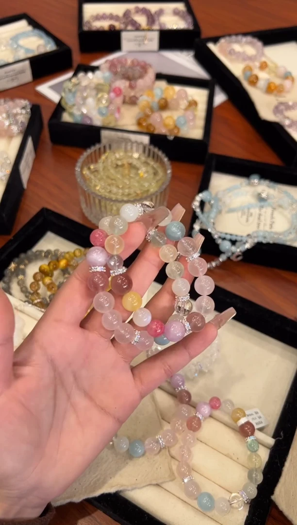 【闪购商品】水晶手链合金多宝手链x1561