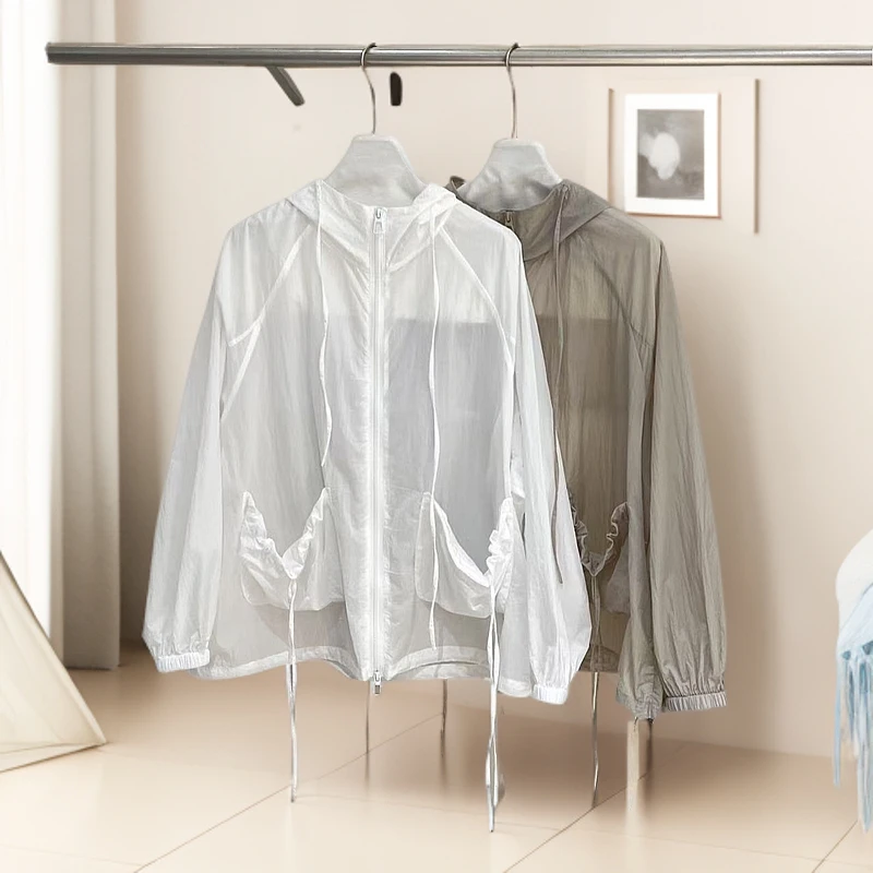 Pada嘻&E1【轻薄外套】冰凉透气慵懒 连帽外套 33169 Hi Fortune