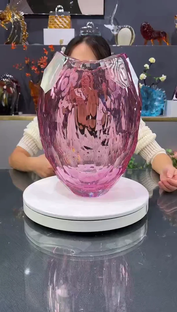 琉璃水晶琉璃花瓶1个