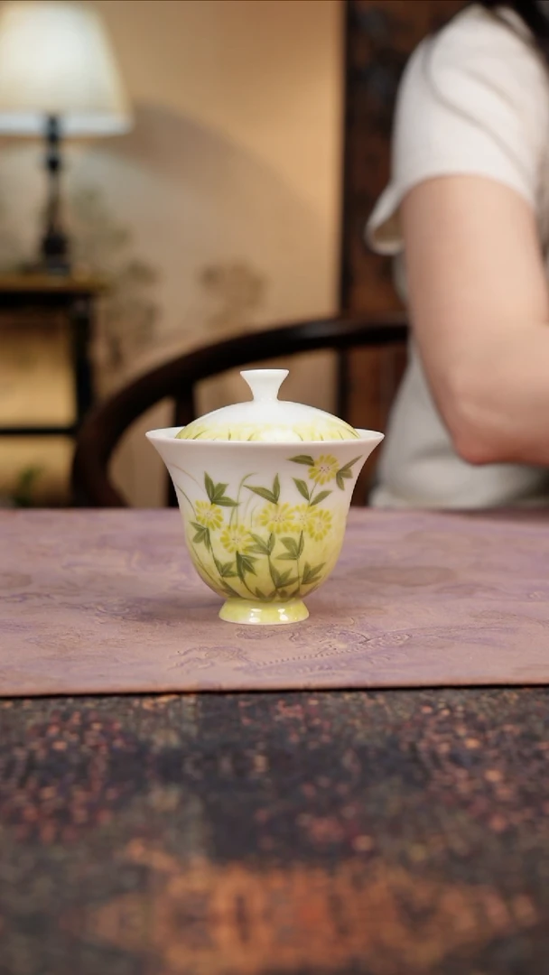 杯景德镇陶瓷杯碗柴烧多人