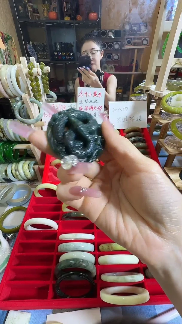 岫玉未镶嵌手镯172 灵蛇