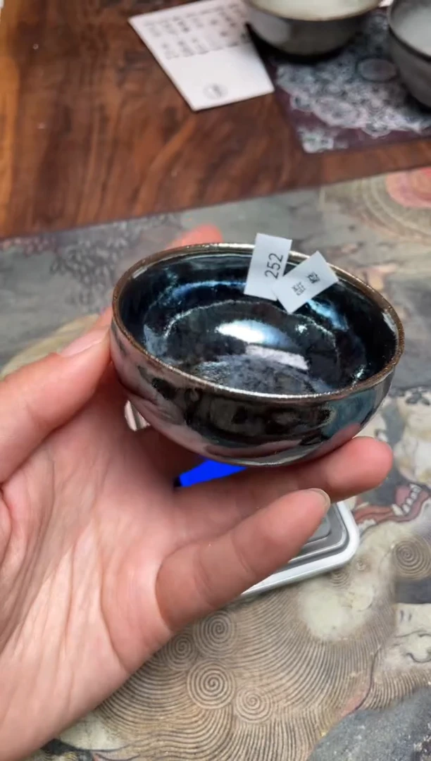 【闪购商品】茶盏252 福临号建盏主人杯（瑕疵介意勿拍）