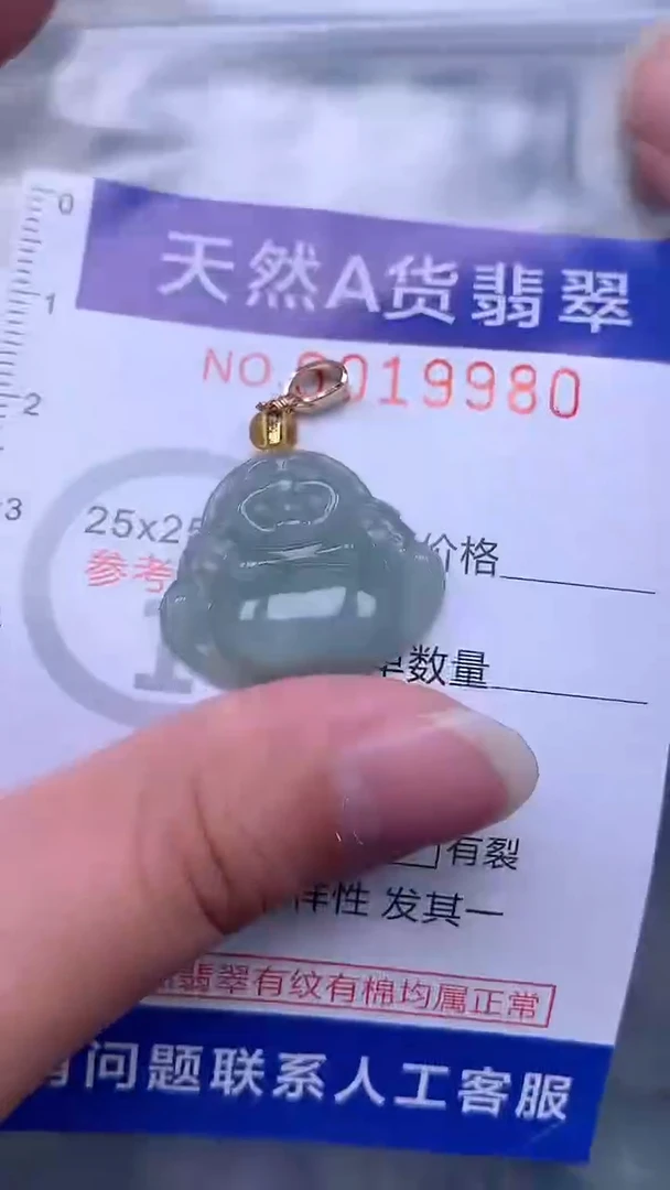 翡翠未镶嵌吊坠(不含链)1