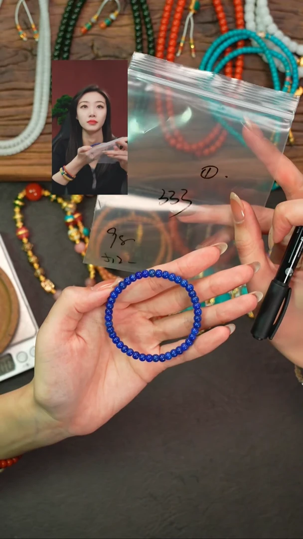 未镶嵌青金石手串小*女遇见匠心品质回血
