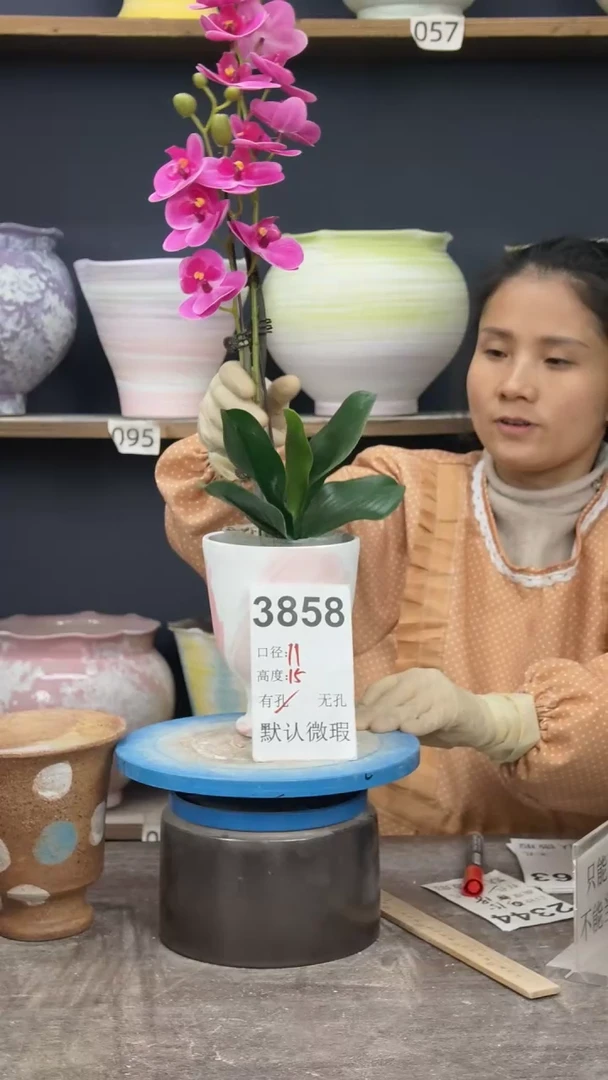 景德镇花盆默认微瑕3858