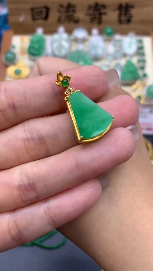 【闪购商品】翡翠颈饰18K金镶嵌267-中国好珍宝