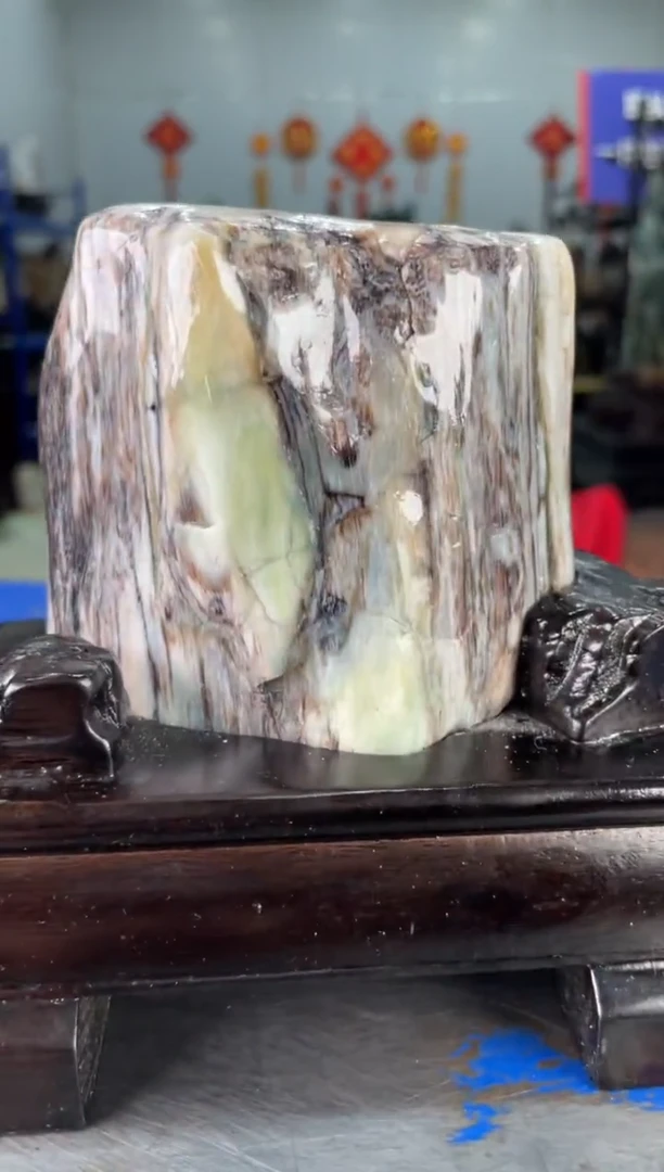 【闪购商品】硅化玉摆件未镶嵌4