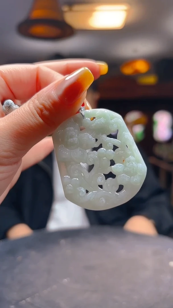 颈饰未镶嵌翡翠55/1204/W/山水