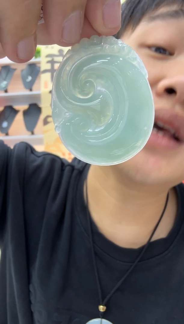 【闪购商品】翡翠颈饰未镶嵌天然翡翠A货孤品一件