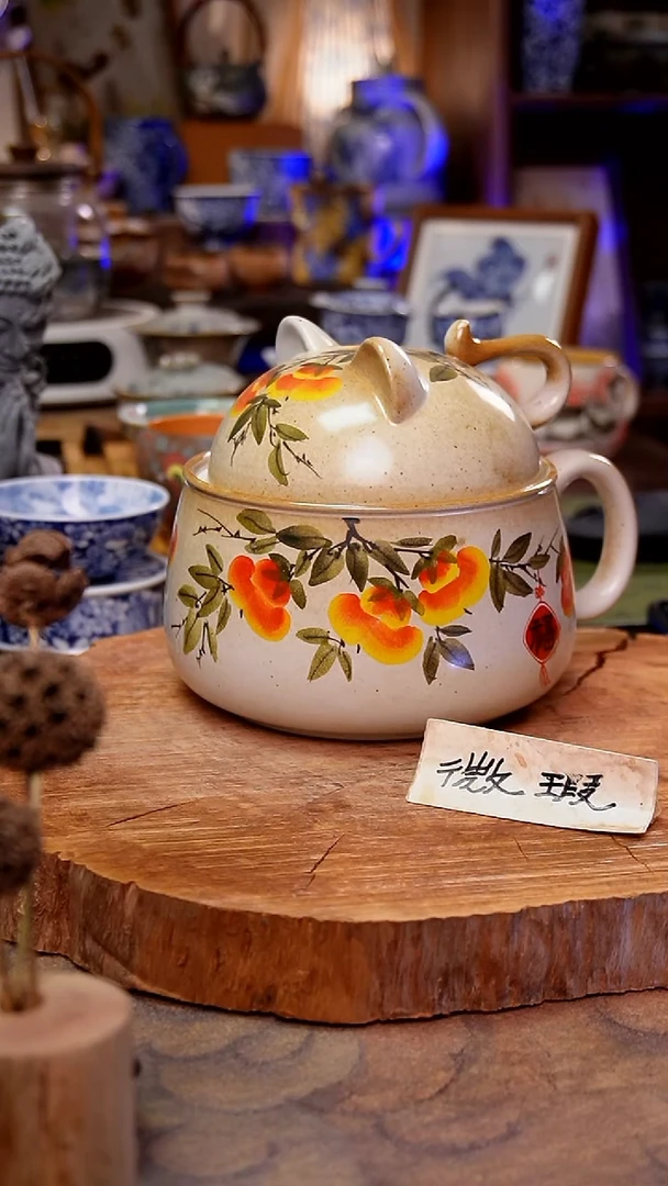 摆件柿子手工手绘手工手绘