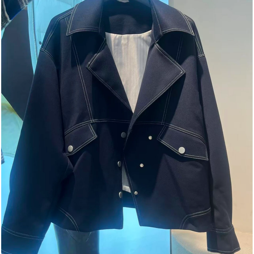 2025年秋装新款流行风衣女设计感气质显瘦高级感时尚外套GJ2587