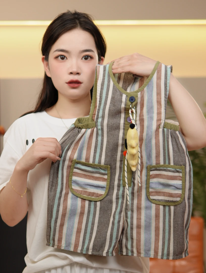 2025夏新品 男女宝中小童 条纹背带裤 TXB24373